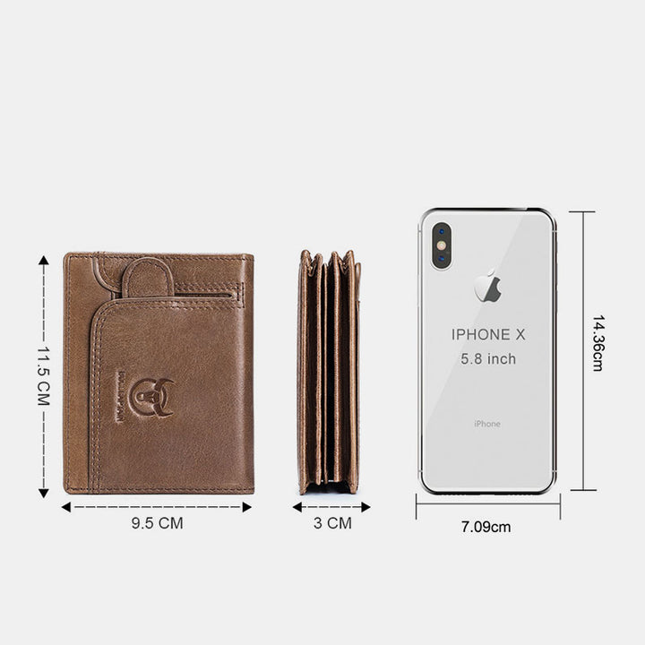 RFID Multi-Slot Retro Geldbörse