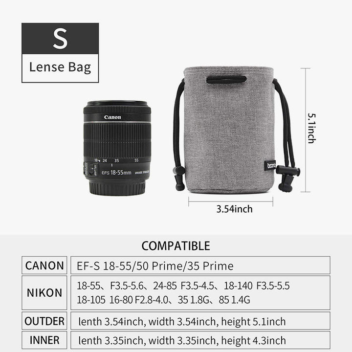 SLR-Kameratasche für unterwegs, wasserdicht, tragbare Objektiv-Schutztasche