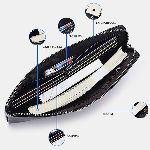 Multifunktionaler Kartenhalter, lange, schmale Brieftasche