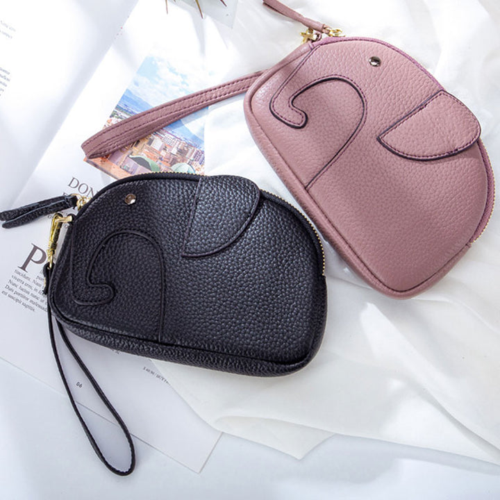 Große, weiche Clutch mit Elefantenmotiv