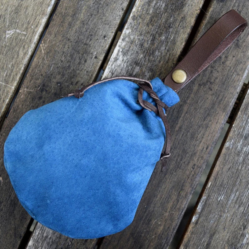 Kleine Runde Tasche Damen Herren Retro Mittelalter Gürteltasche