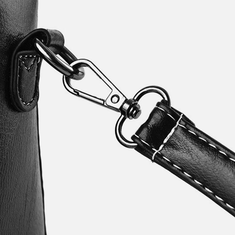 Geldbörse aus veganem Leder mit Krokodilmuster für Damen, klassische, solide Handtasche