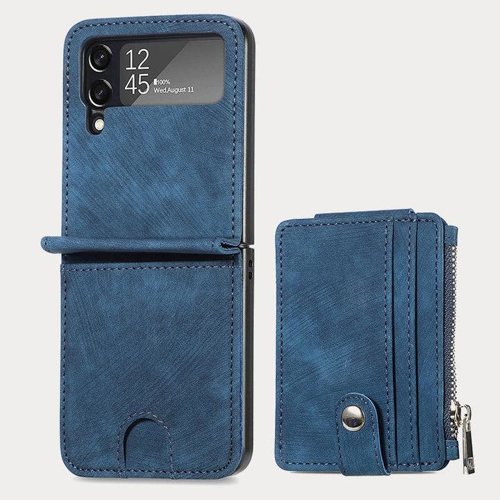 Handyhülle für Z Flip 6 / Z Flip 5 2-in-1 abnehmbare kleine Brieftasche