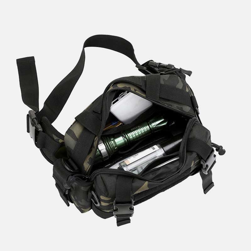 Große Camo Tactical Bag für Sport Nylon Umhängetasche Hüfttasche