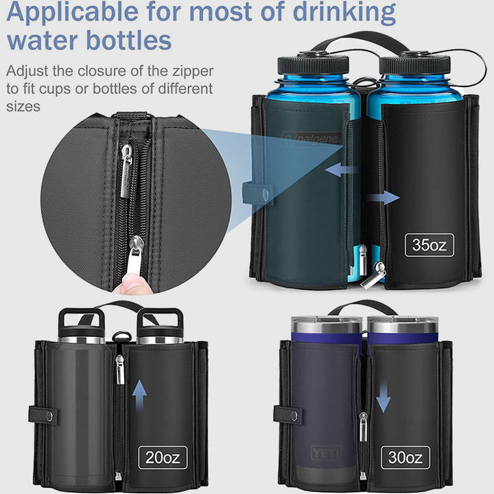 Wasserflasche Tragetasche für Reisen tragbare Getränke Koffer Tasse