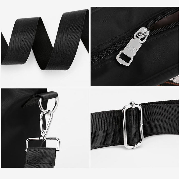 Leichte Nylon-Tragetasche, ethnische, wasserdichte Schultertasche für Damen