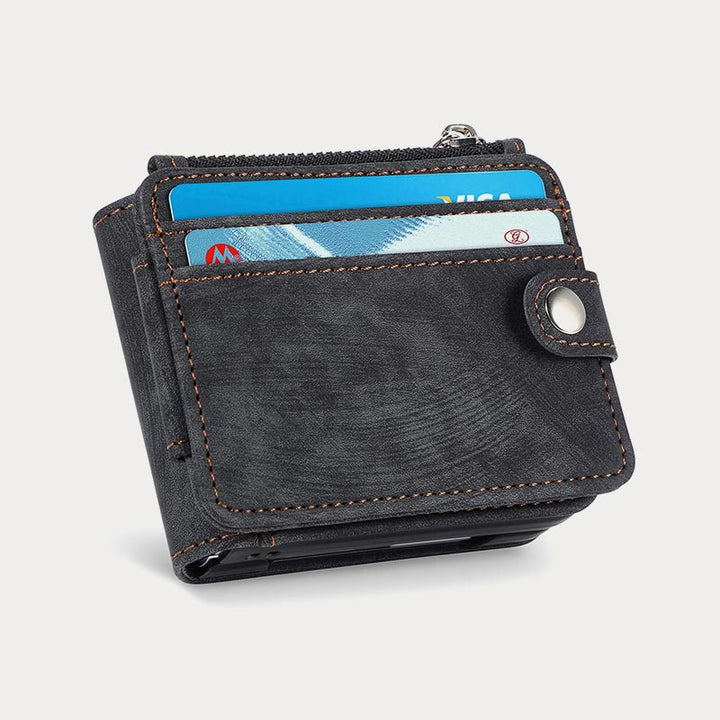 Handyhülle für Z Flip 6 / Z Flip 5 2-in-1 abnehmbare kleine Brieftasche