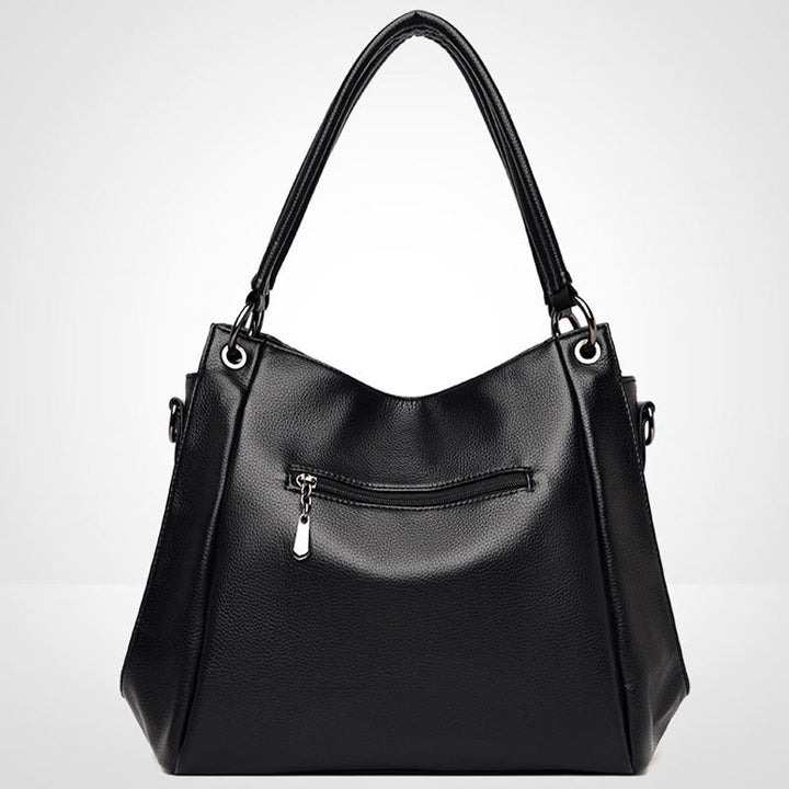 Tote mit Leoparden-Zebra-Print für Damen, veganes Leder, große Handtasche