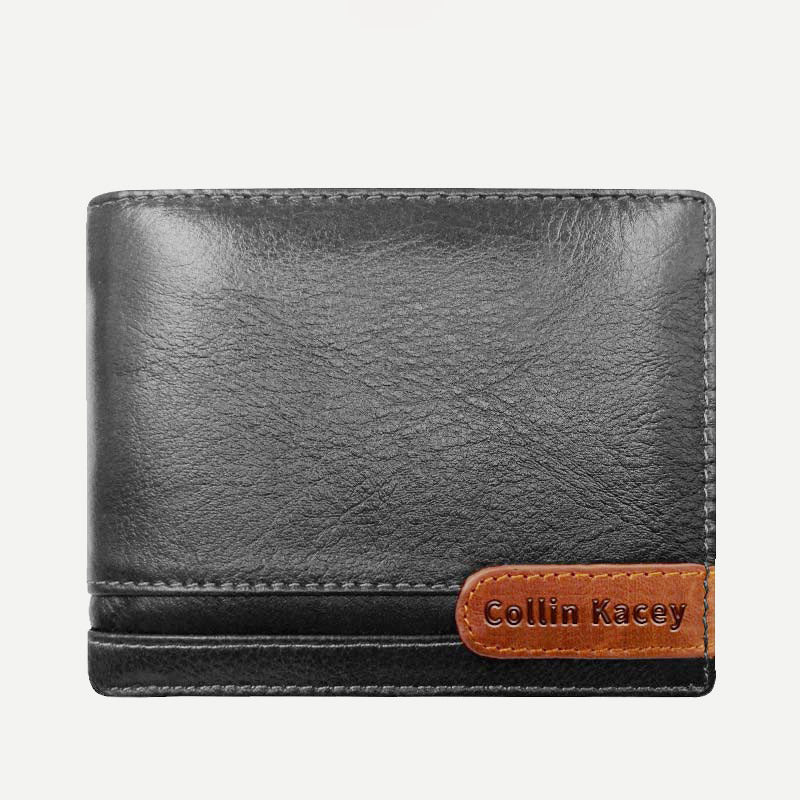 Herren Retro Bifold Kurze Geräumige Leder Geldbörse Multi Style Optionals