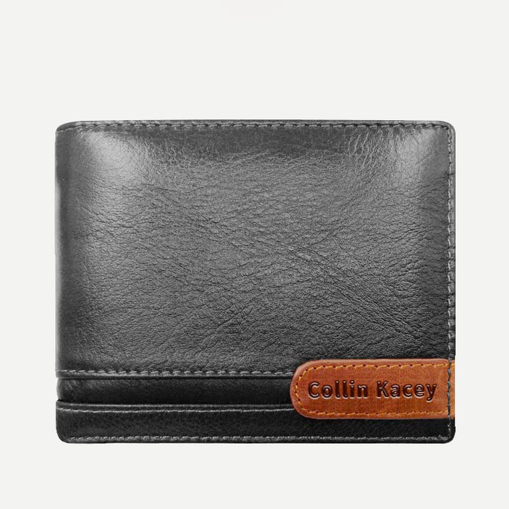 Herren Retro Bifold Kurze Geräumige Leder Geldbörse Multi Style Optionals
