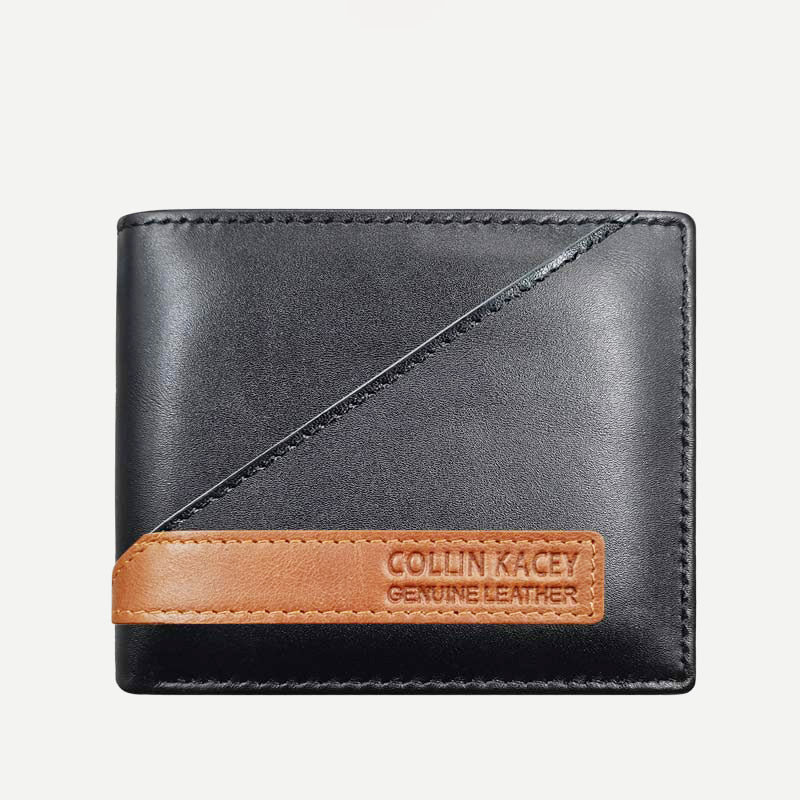 Herren Retro Bifold Kurze Geräumige Leder Geldbörse Multi Style Optionals