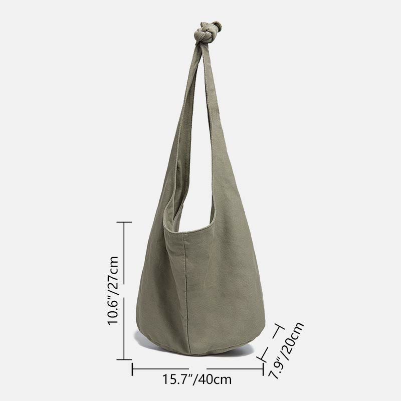 Große Jacquard Canvas Tote Stilvolle Student Umhängetasche für Frauen