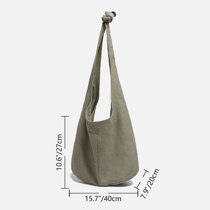 Große Jacquard Canvas Tote Stilvolle Student Umhängetasche für Frauen