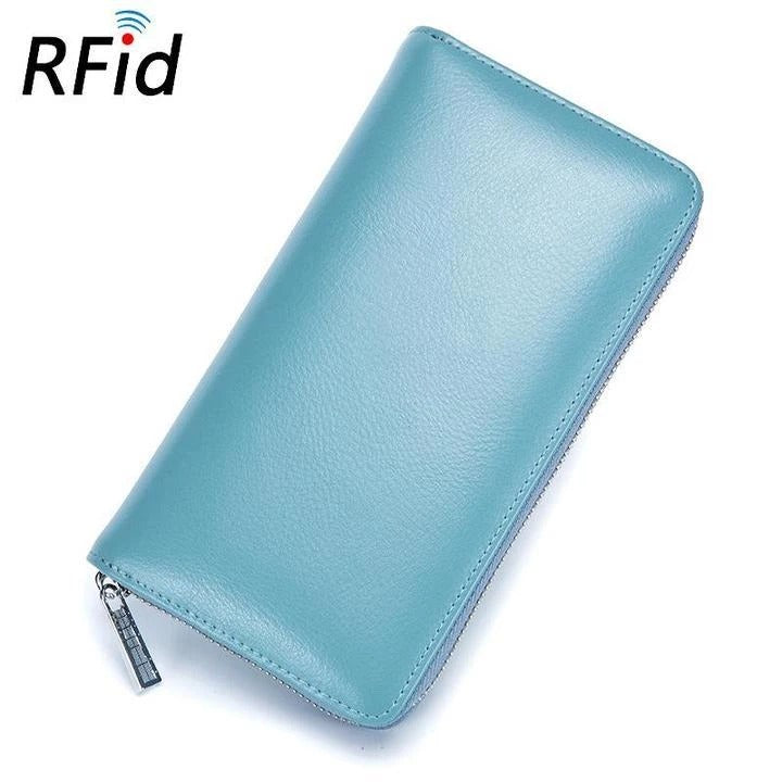 RFID-Kartenetui aus echtem Leder