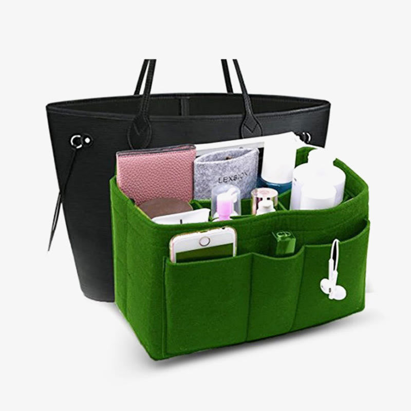 Aufbewahrungstasche für Zuhause, große Kapazität, Filztasche mit mehreren Fächern