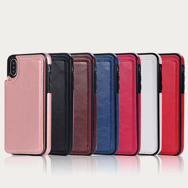 Handyhülle für iPhone 13/14 Samsung S22/S20 Magnetische Brieftaschenhülle