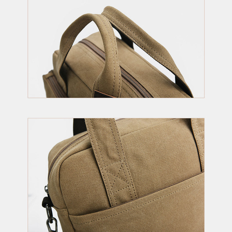 Multi-Carry Große Kapazität Canvas Messenger Bag Handtasche