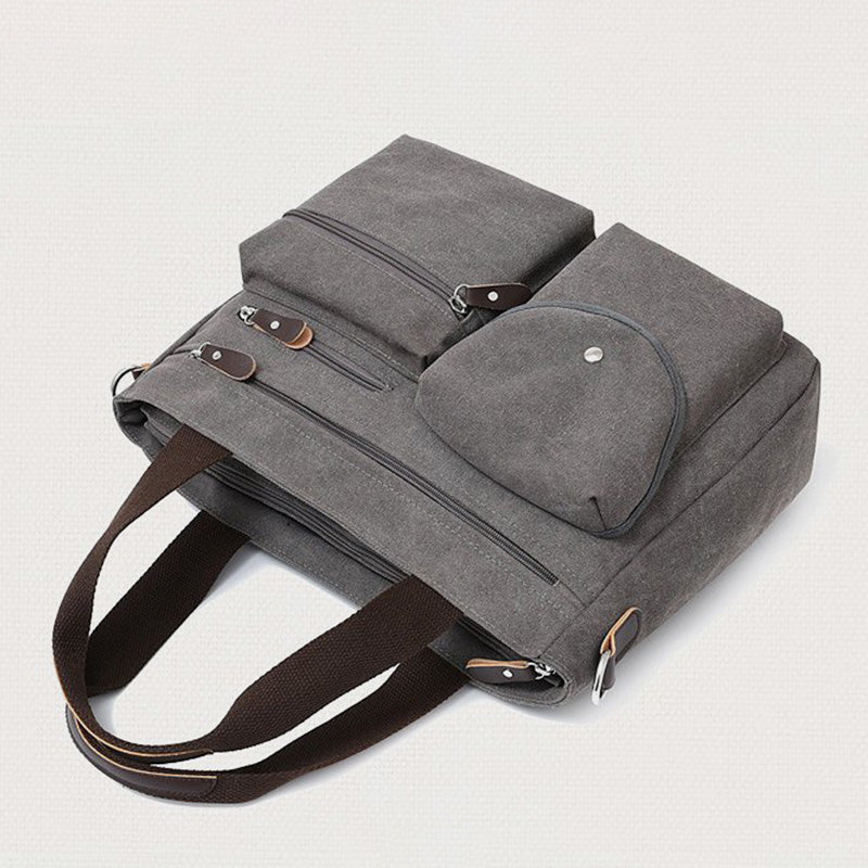 Lässige Umhängetasche mit großem Fassungsvermögen und mehreren Taschen