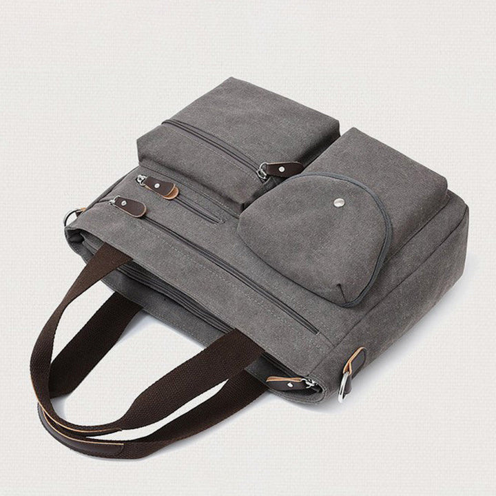 Lässige Umhängetasche mit großem Fassungsvermögen und mehreren Taschen