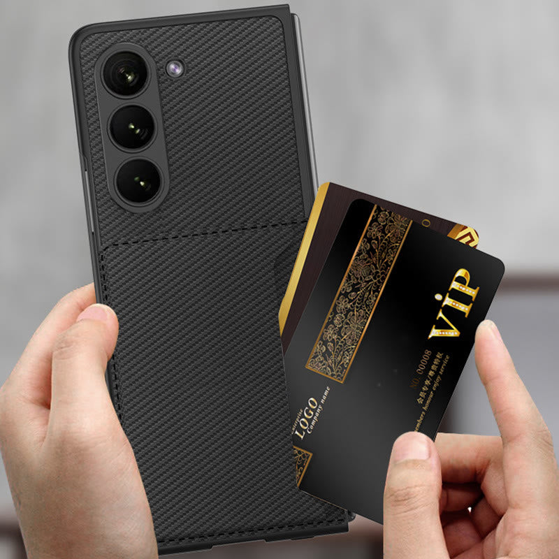 Faltbare Clamshell-Telefonhülle für Samsung Z Fold 5 Kartenhalter