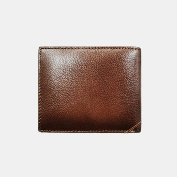 Herren Retro Bifold Kurze Geräumige Leder Geldbörse Multi Style Optionals