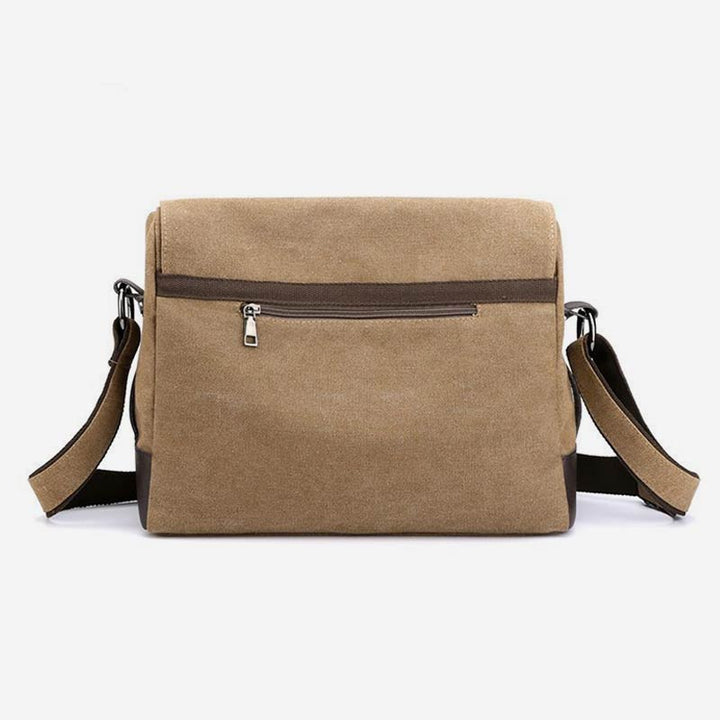 Lässige Messenger-Tasche aus Canvas mit großem Fassungsvermögen
