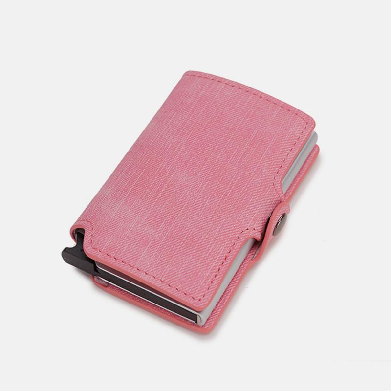 RFID-Mini-Slim-Geldbörse mit Kartenetui aus Metall