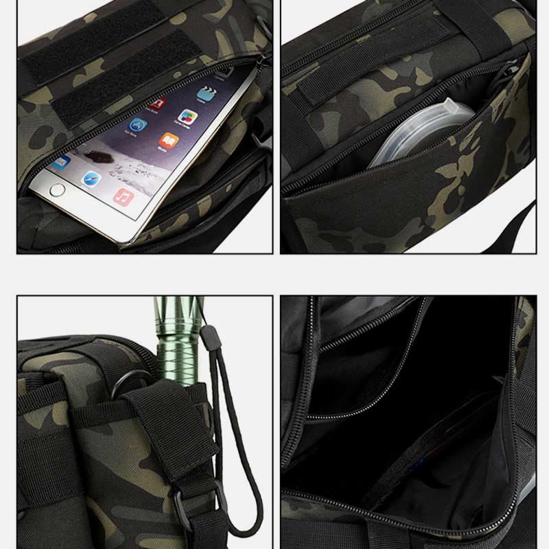 Große Camo Tactical Bag für Sport Nylon Umhängetasche Hüfttasche