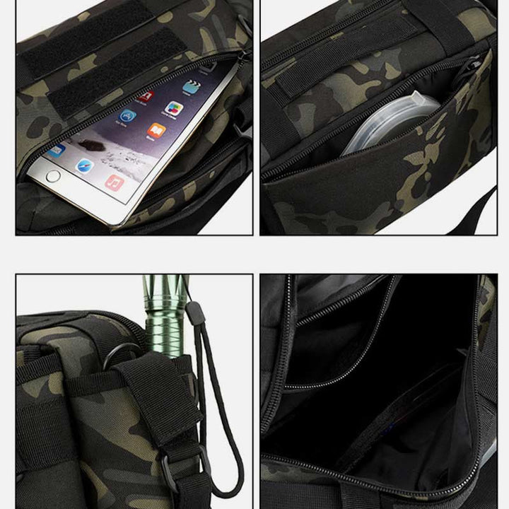 Große Camo Tactical Bag für Sport Nylon Umhängetasche Hüfttasche