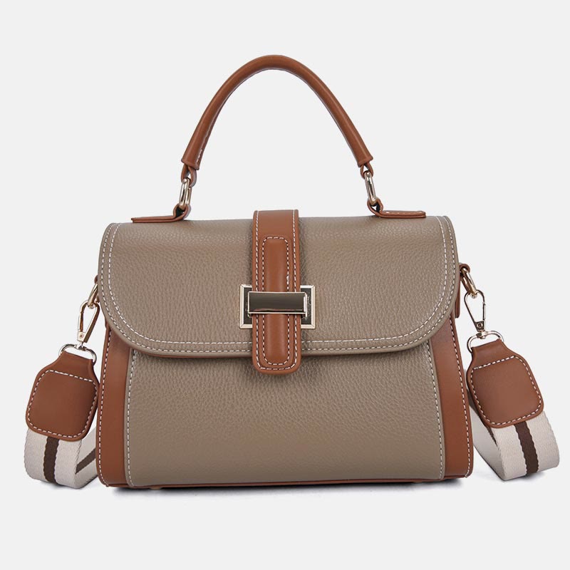 Top-Griff-Tasche für Damen PU-Leder Minimalistische Umhängetasche