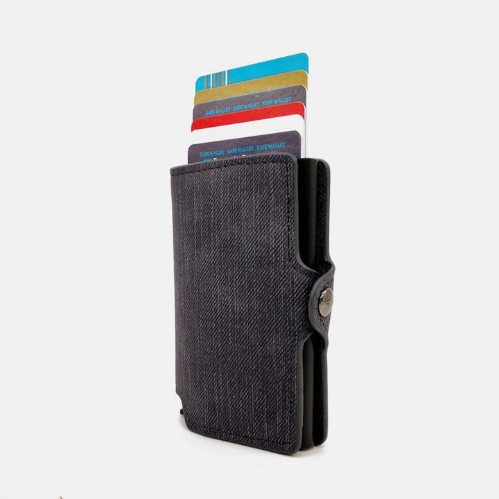 RFID-Mini-Slim-Geldbörse mit Kartenetui aus Metall