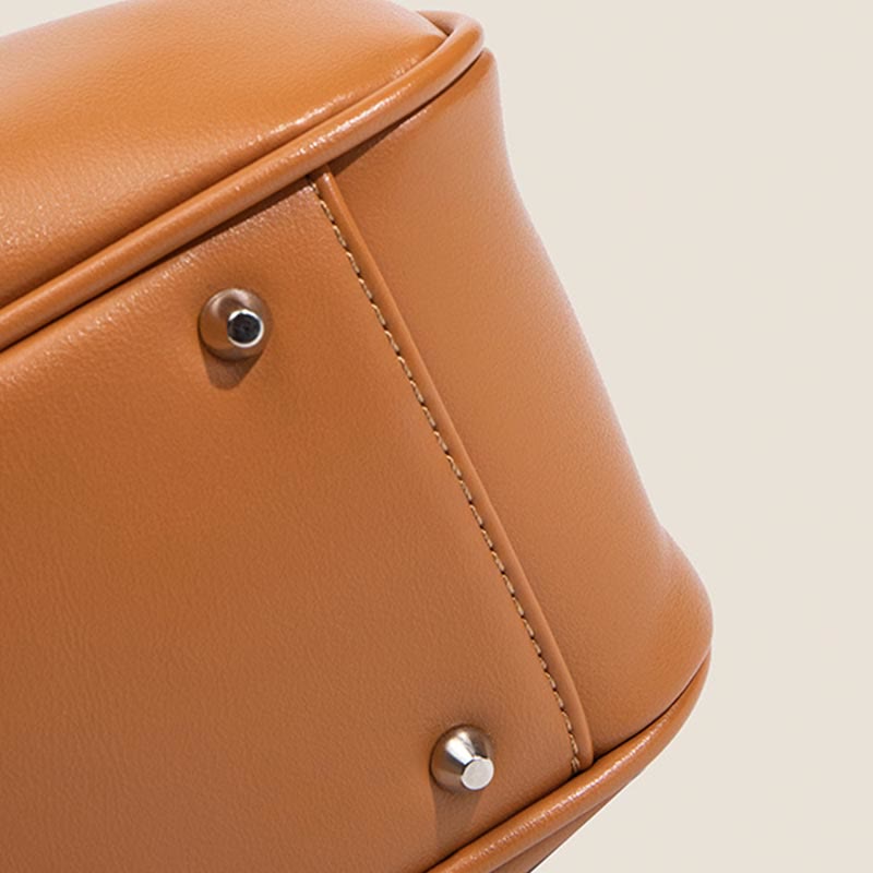 Handtasche für Damen, Nischenring, Vintage-Falte, Kordelzug, Umhängetasche