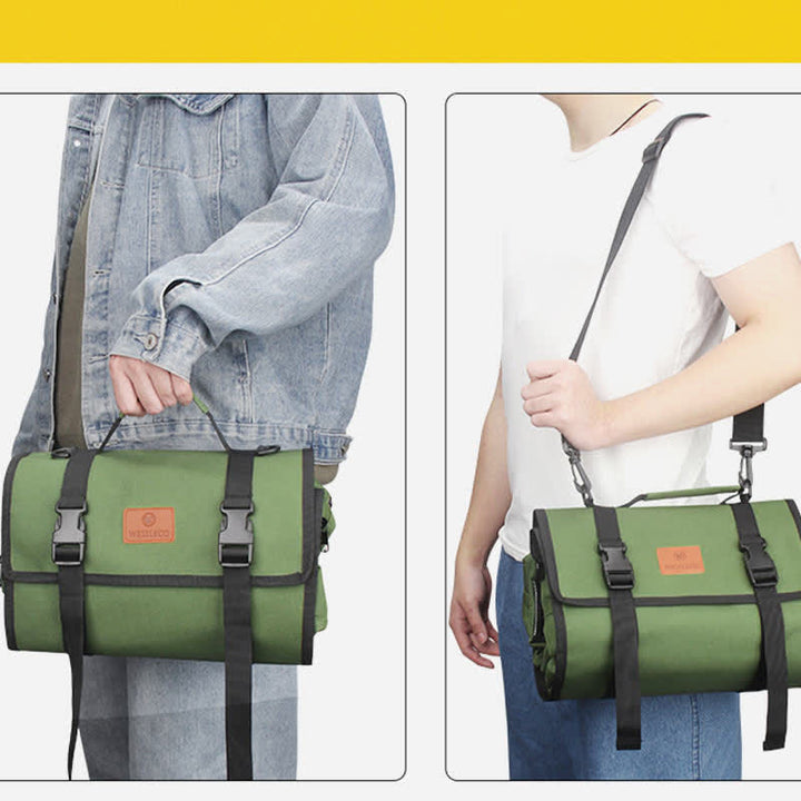 Werkzeug-Rolltasche, robuster Werkzeug-Organizer mit 4 herausnehmbaren Beuteln