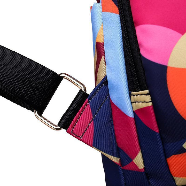 Diebstahlsicherer, wasserdichter Rucksack mit Blumenmuster
