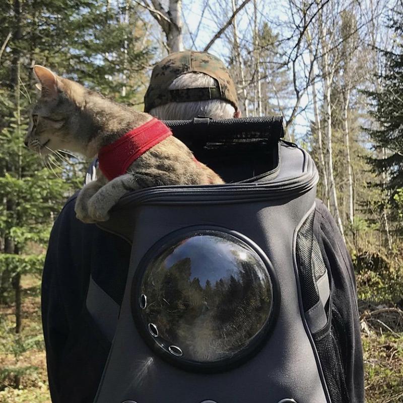 Geräumiger und bequemer Katzenrucksack