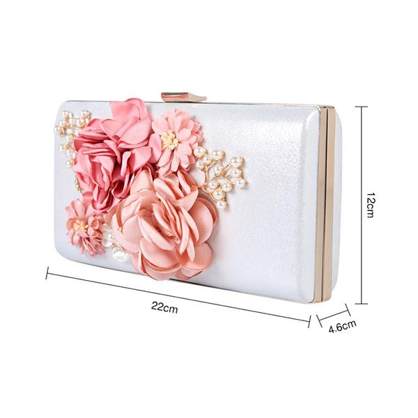 Abendtasche mit Blumenmuster