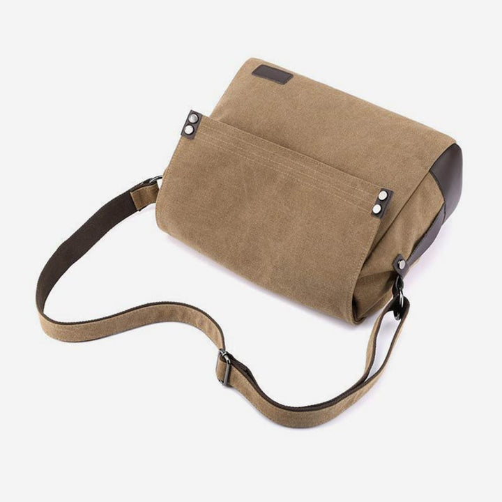 Lässige Messenger-Tasche aus Canvas mit großem Fassungsvermögen