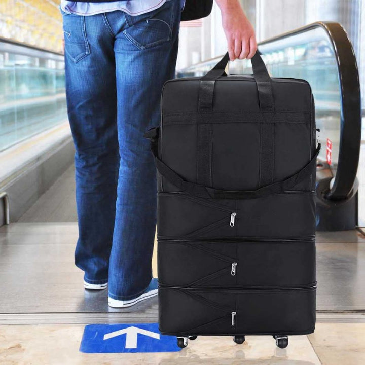 Erweiterbare Spinner Rad Reise Rolling Tote Gepäck Tasche Seesack