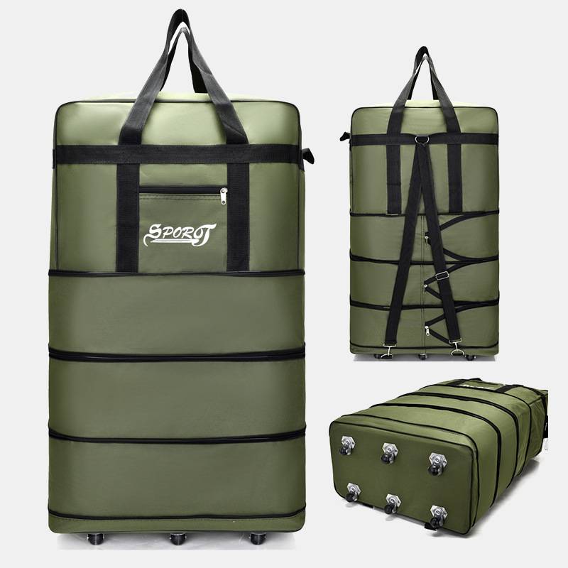 Erweiterbare Spinner Rad Reise Rolling Tote Gepäck Tasche Seesack