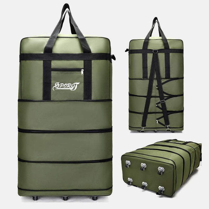 Erweiterbare Spinner Rad Reise Rolling Tote Gepäck Tasche Seesack