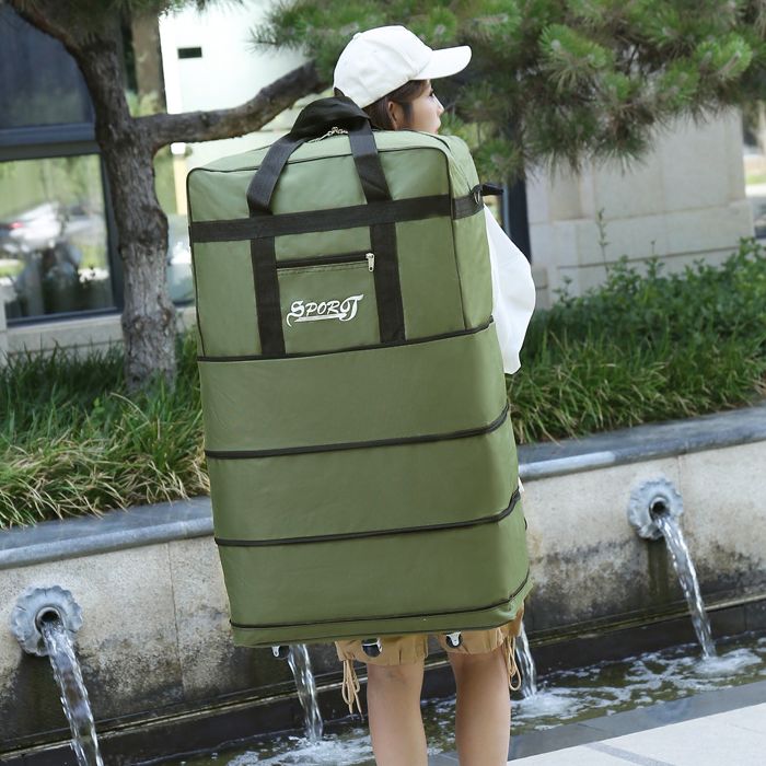 Erweiterbare Spinner Rad Reise Rolling Tote Gepäck Tasche Seesack