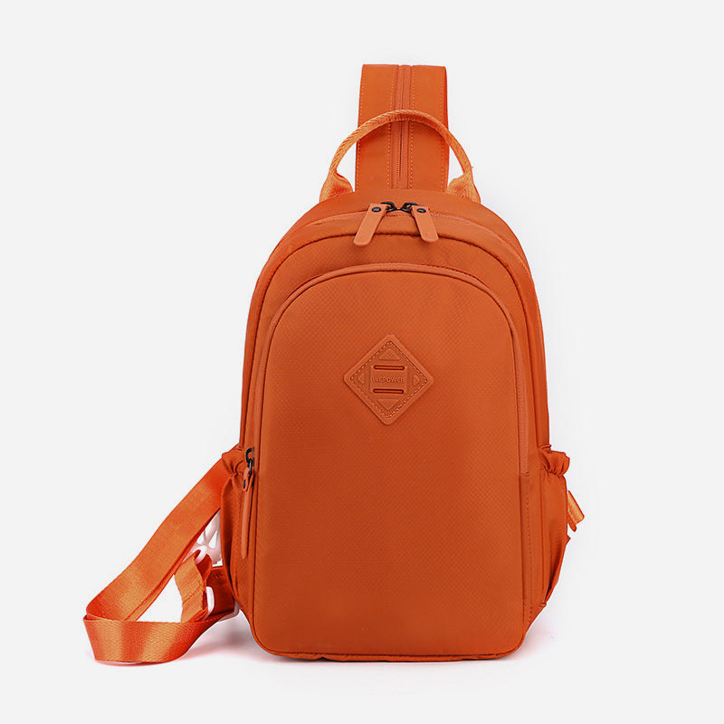 Multifunktionale Nylon-Brusttasche für Frauen und Männer, Cabrio-Rucksack