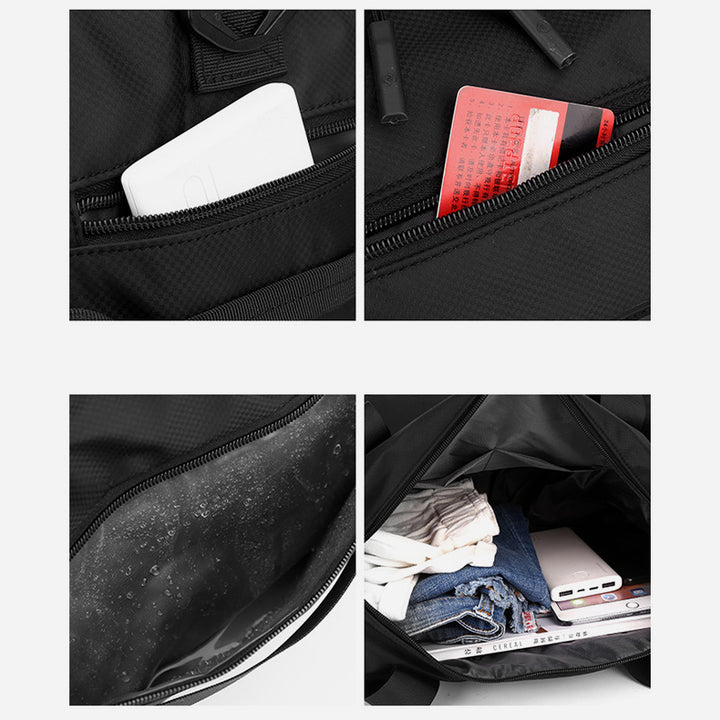 Reisetasche für Weekender, trocken, nass, separate Umhängetasche