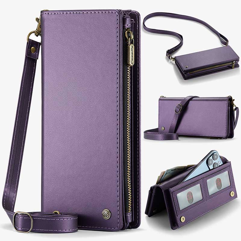 Crossbody Zipper Brieftasche Handy Geldbörse Telefon Tasche fit 6,7 zoll Telefon