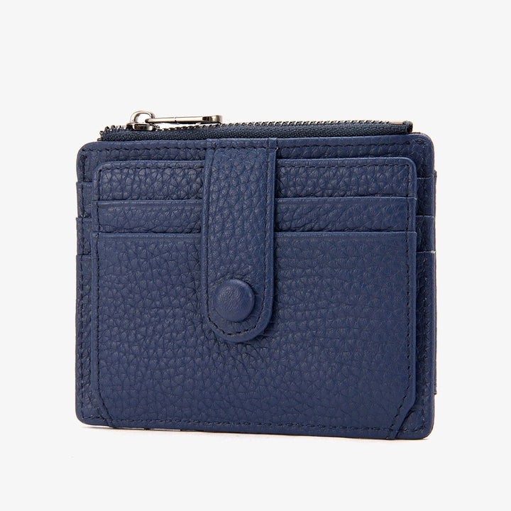 Schlankes Kartenetui, Vordertasche, Geldbörse, Kreditkartenhalter für Damen, mit Schlüsselanhänger