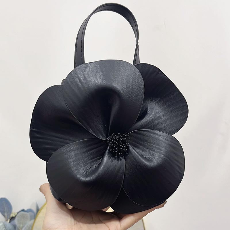 Blütenblatt Blume Handtasche für Party Einfarbig Abend Tasche