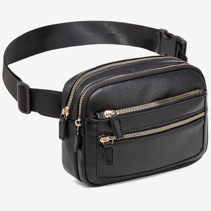 Multifunktionale Gürteltasche aus PU-Leder für Damen und Herren