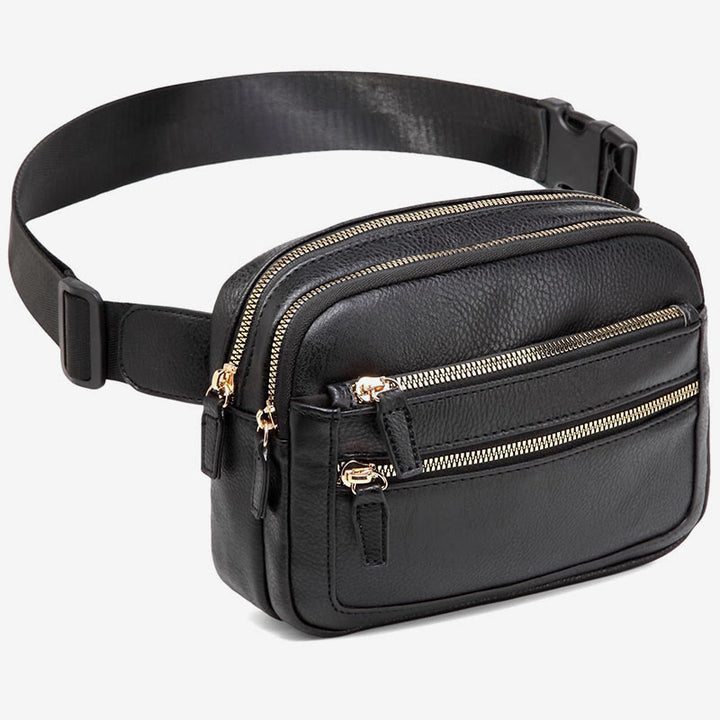 Multifunktionale Gürteltasche aus PU-Leder für Damen und Herren