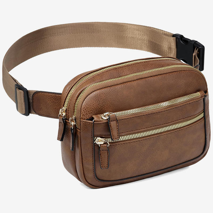 Multifunktionale Gürteltasche aus PU-Leder für Damen und Herren