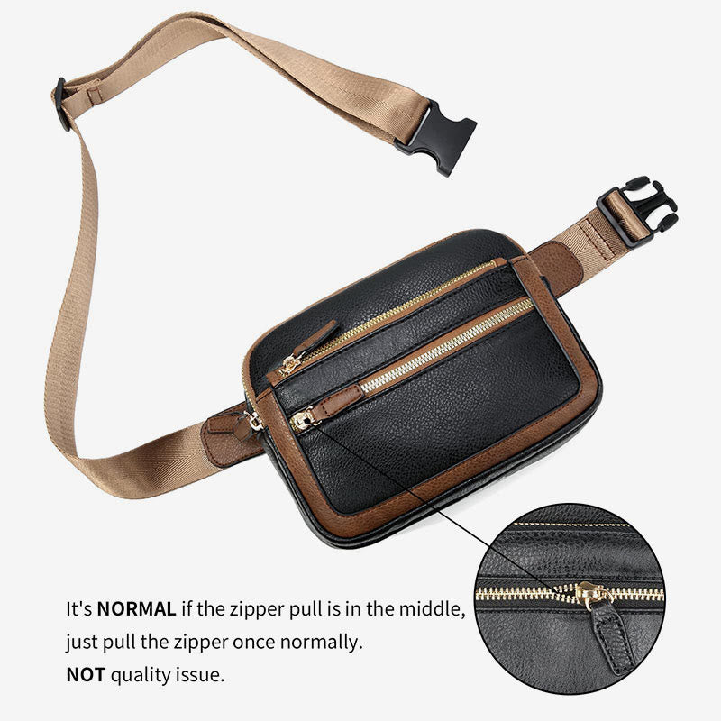Multifunktionale Gürteltasche aus PU-Leder für Damen und Herren